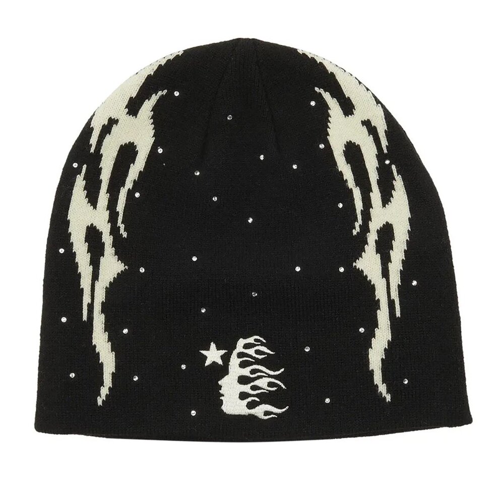 Hellstar | Accessories | Hellstar Flame Beanie Black | Poshmark